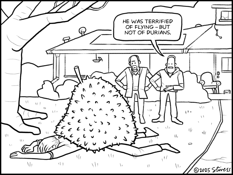 Not afraid of durian
